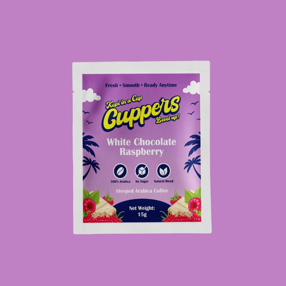 White Chocolate Raspberry Steeped Coffee Bag